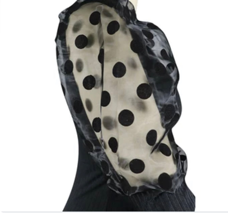 Puff Sleeve Polka Dot Blouse