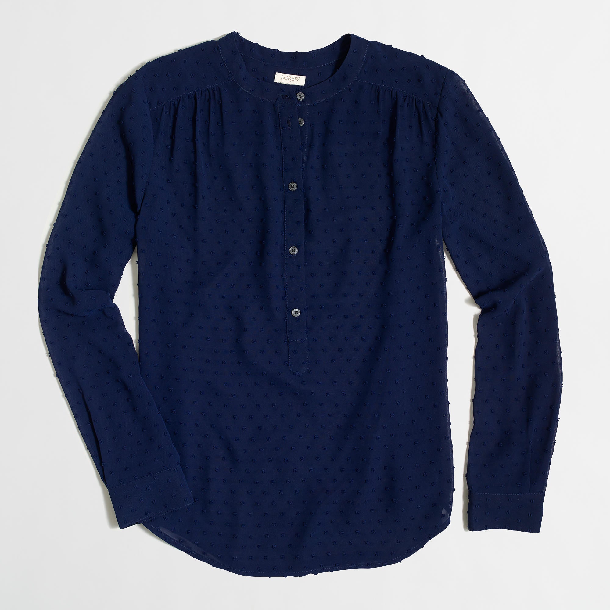 J.Crew Dot Chiffon Blouse