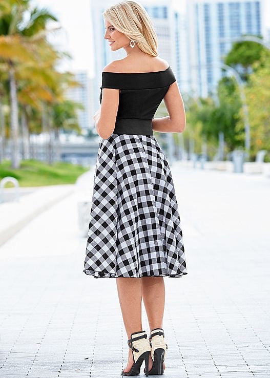 (A) Off The Shoulder Dress