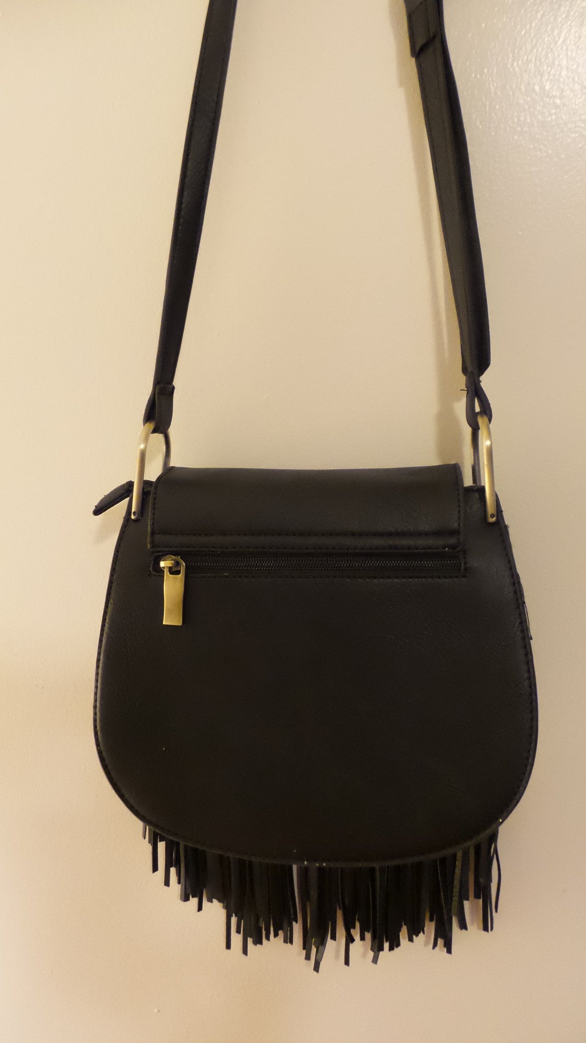 Handbag Republic Vegan Fringe saddlebad handbag/accessories