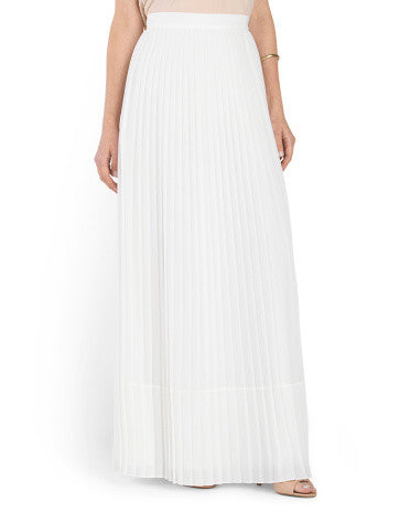 (A) BADGLEY MISCHKA Solid Maxxi Skirt