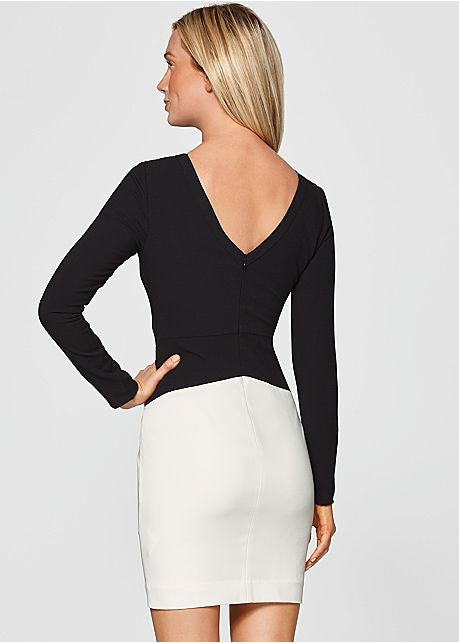 (A) Sequin Waist Detail Dress