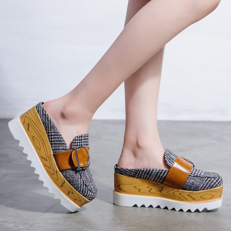 Platform Buckley Loafer Mule Shoes