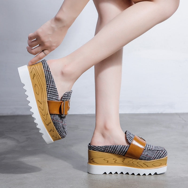 Platform Buckley Loafer Mule Shoes