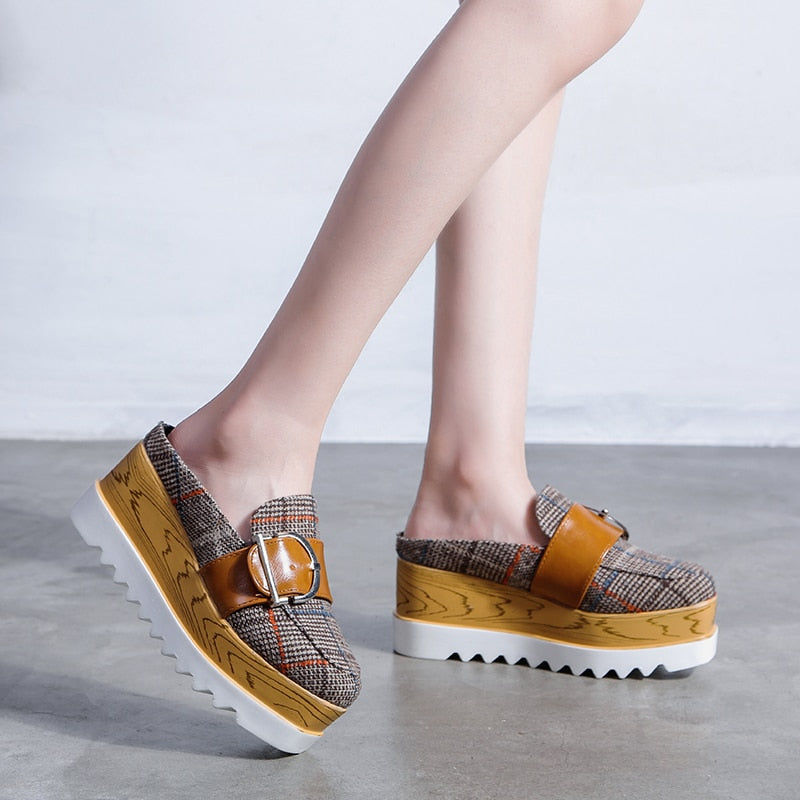 Platform Buckley Loafer Mule Shoes