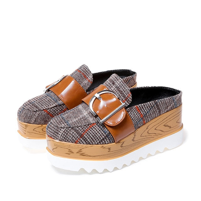 Platform Buckley Loafer Mule Shoes