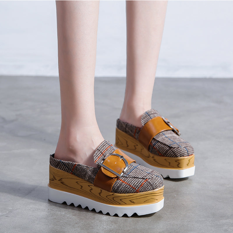 Platform Buckley Loafer Mule Shoes