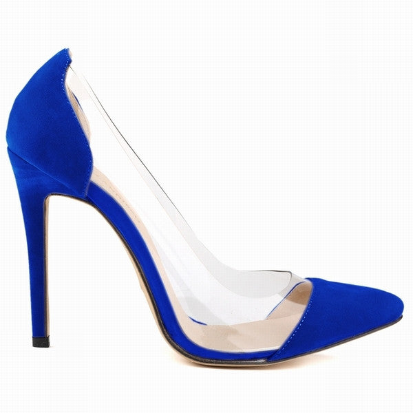 Velvet Pointed Toe Pumps