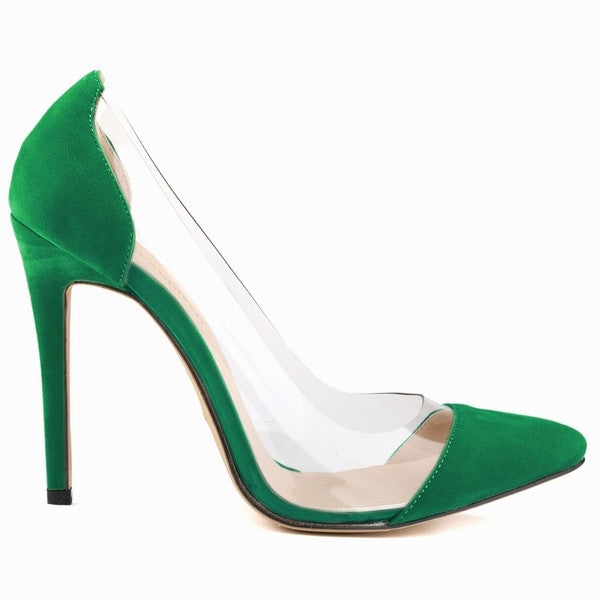 Velvet Pointed Toe Pumps