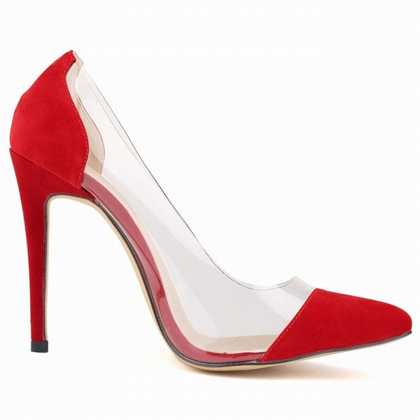 Velvet Pointed Toe Pumps
