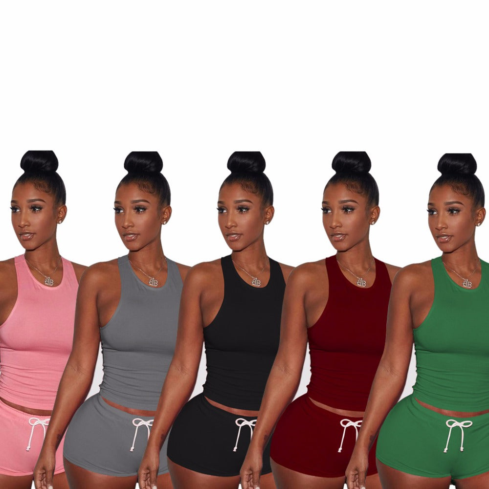 Playsuits Tank Top Short Set
