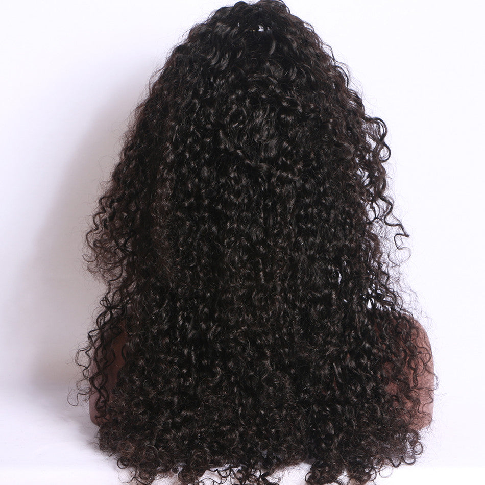 Pre Plucked Lace Front Human Curly Indian Hair