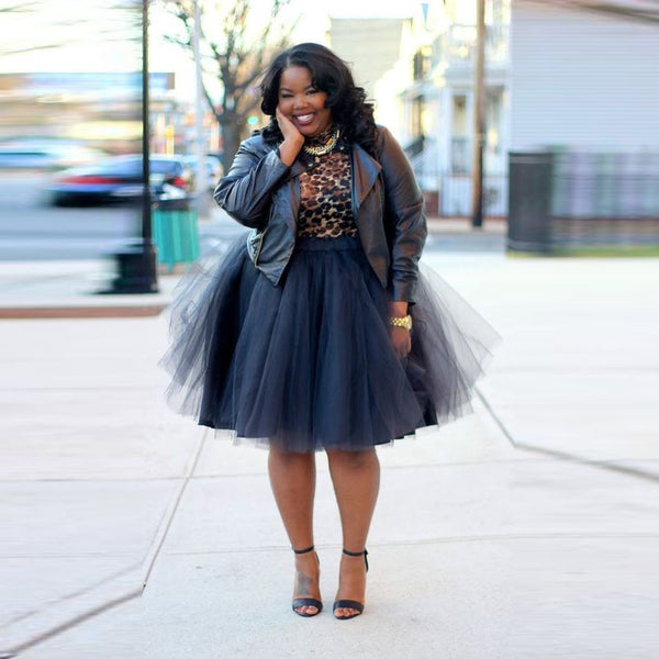 Plus Size Tulle Tutu Skirt