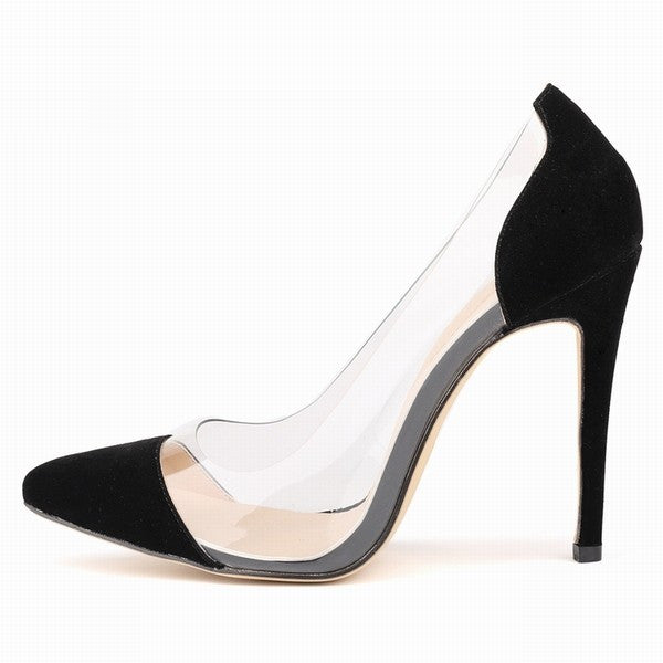 Velvet Pointed Toe Pumps