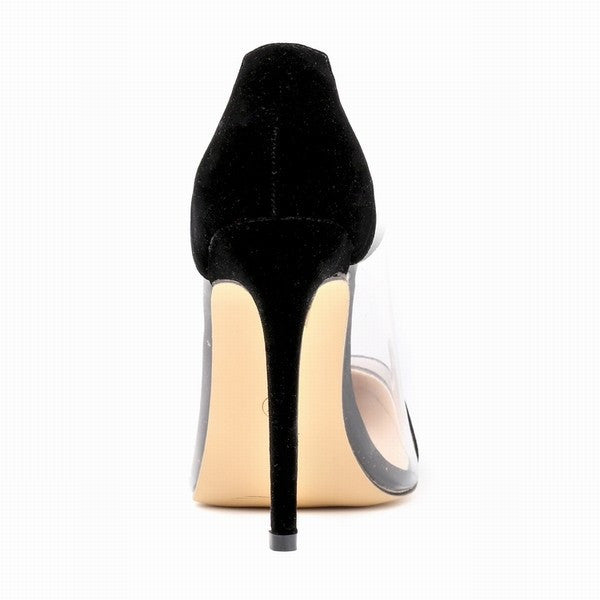 Velvet Pointed Toe Pumps
