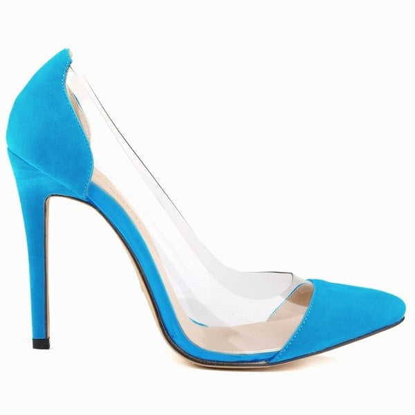Velvet Pointed Toe Pumps
