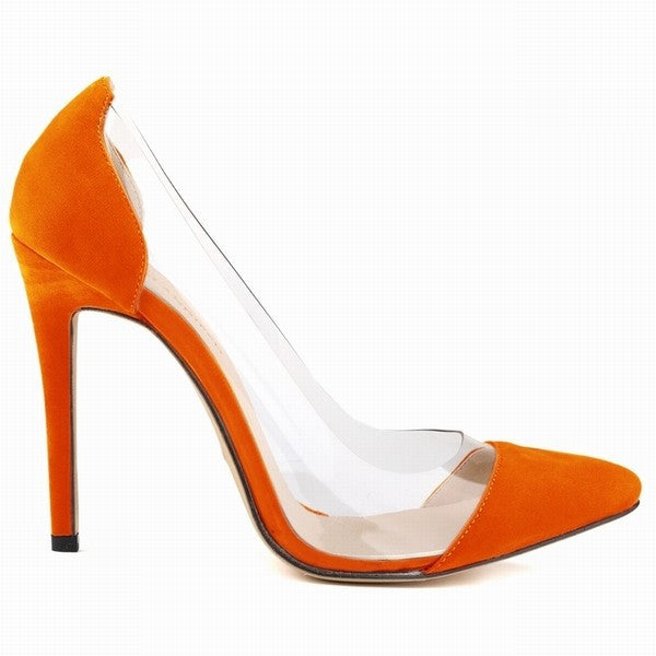 Velvet Pointed Toe Pumps