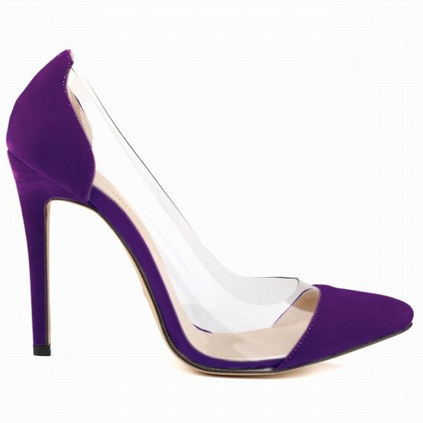 Velvet Pointed Toe Pumps