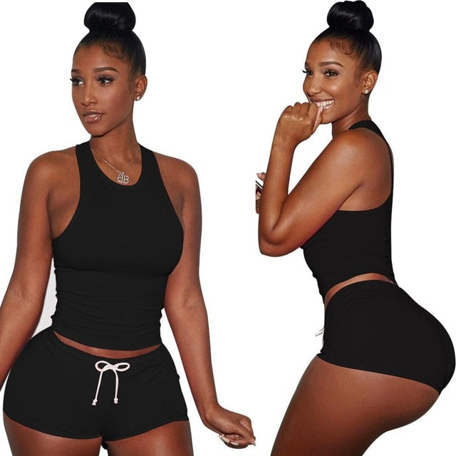 Playsuits Tank Top Short Set