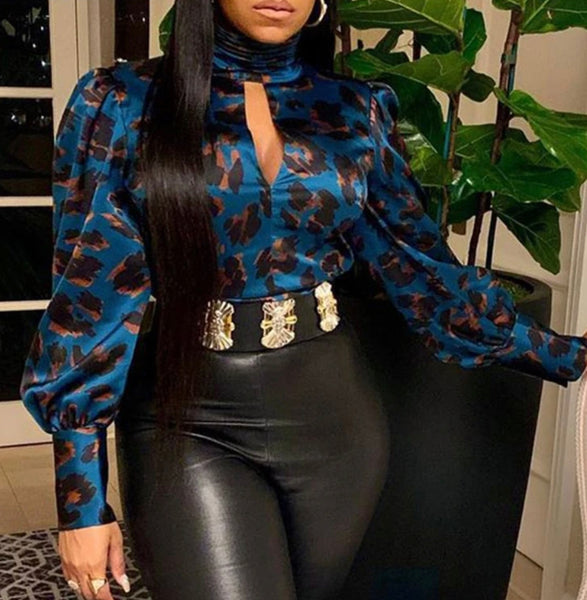 Turtleneck Long Sleeve Boho Blouses