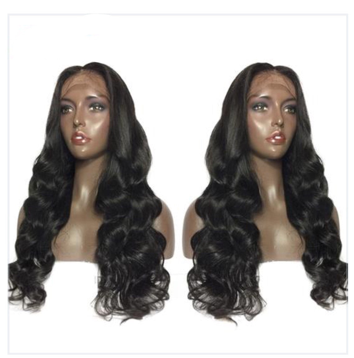 Pre-Plucked Brazilian Lace Front  Body Wave Middle Part Wig