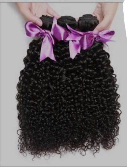 Malaysian Curly Weave 100% Human Hair 3 Bundle Deal