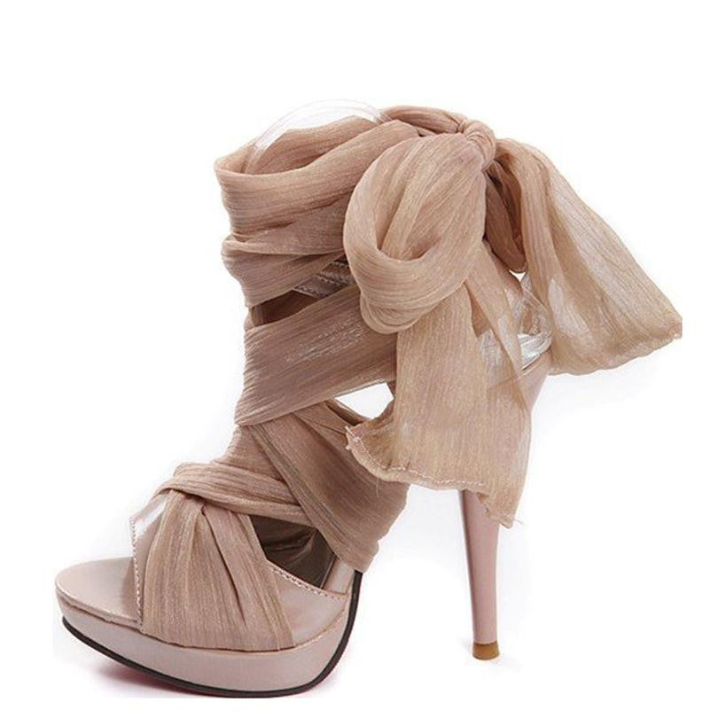Peep Toe High Heels Women's Dress  Sandals