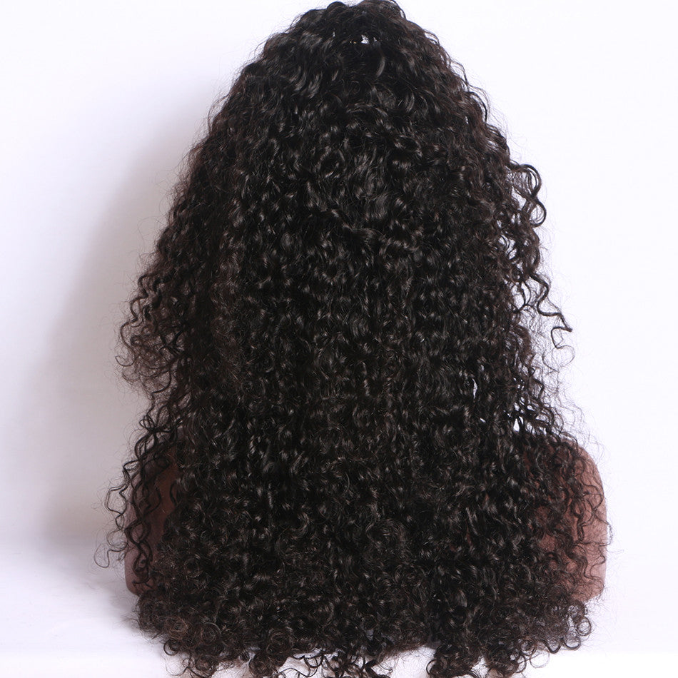 Pre Plucked Lace Front  Human Curly  Indian Hair