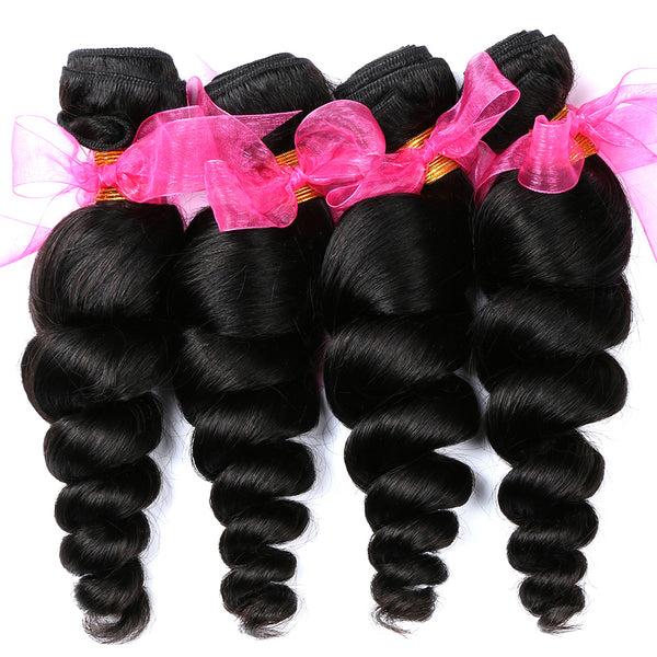 Brazilian Loose Wave Human Hair Weave Extensions