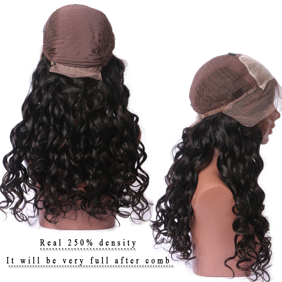 Pre Plucked Natural Wave Lace Front Brazilian Human Hair
