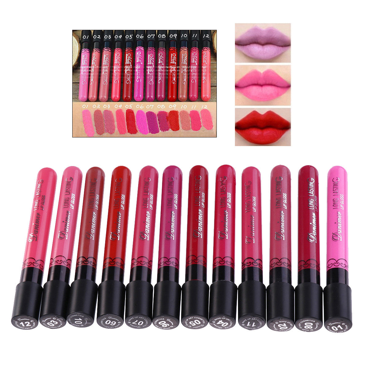 Assorted Color Waterproof Liquid Matte Lipstick